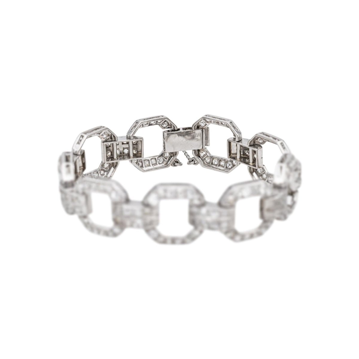 Bracelet Maille en platine et diamants - Castafiore