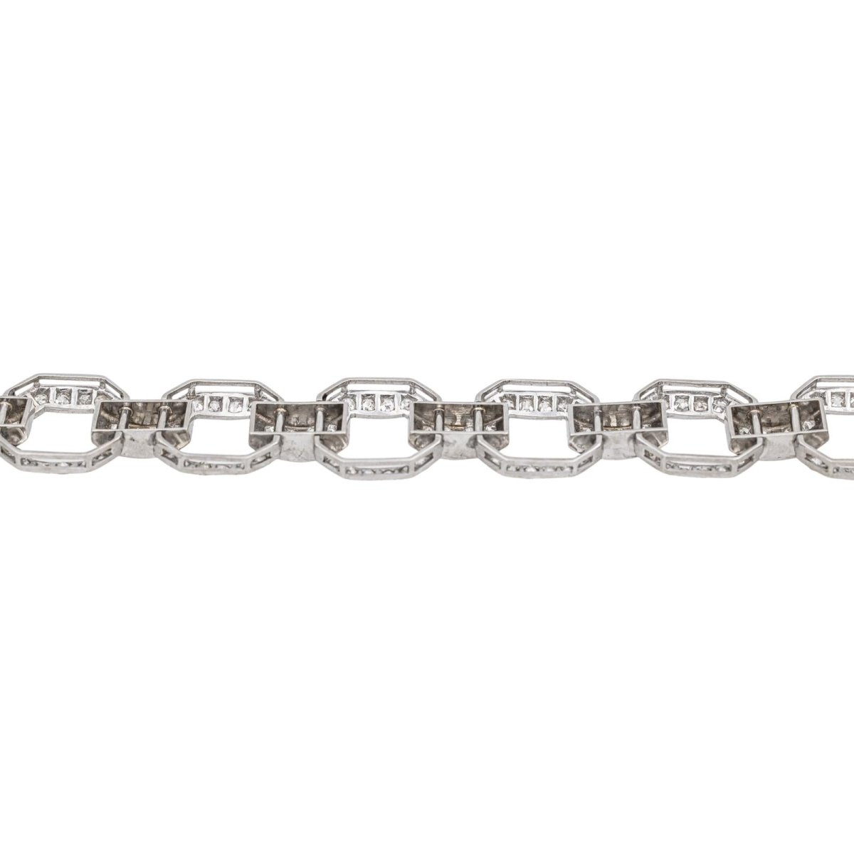 Bracelet Maille en platine et diamants - Castafiore
