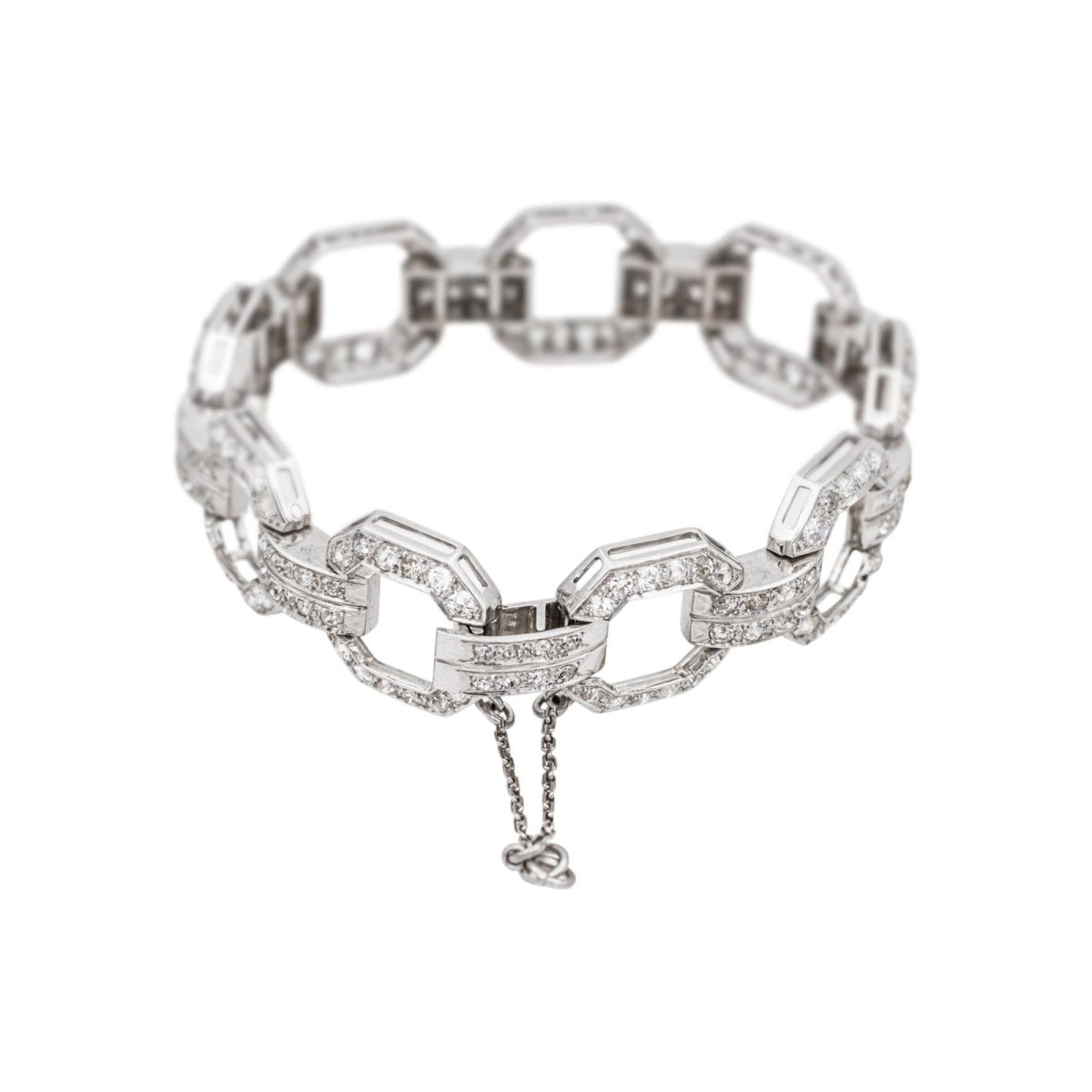 Bracelet Maille en platine et diamants - Castafiore
