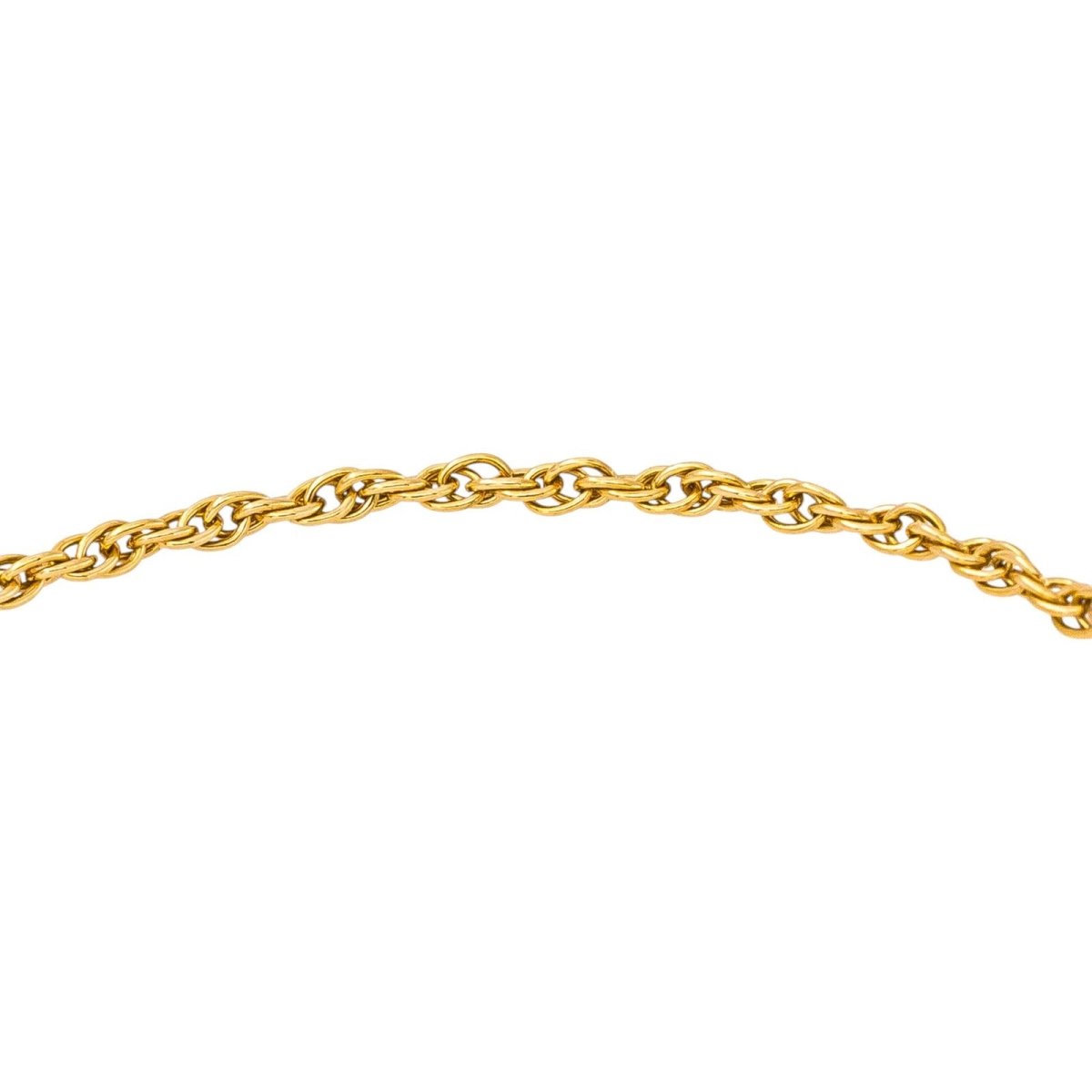 Bracelet Maille forçat double torsadée Or jaune - Castafiore