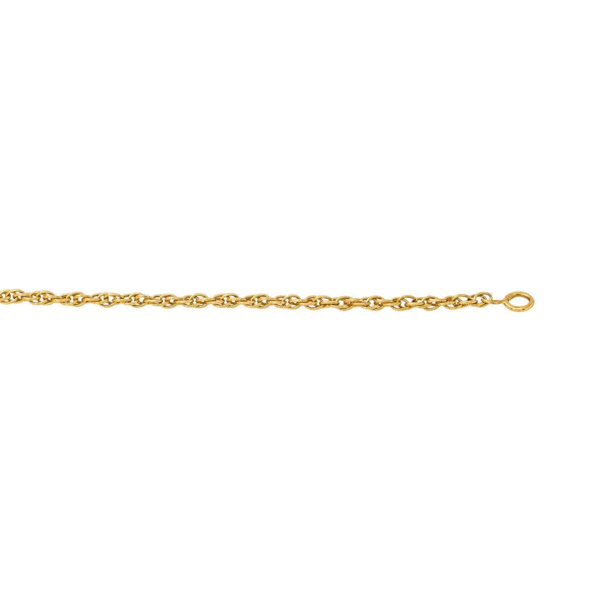 Bracelet Maille forçat double torsadée Or jaune - Castafiore