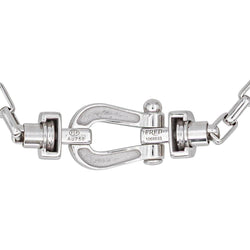 Bracelet Maille FRED "Force 10" en or blanc et diamants - Castafiore
