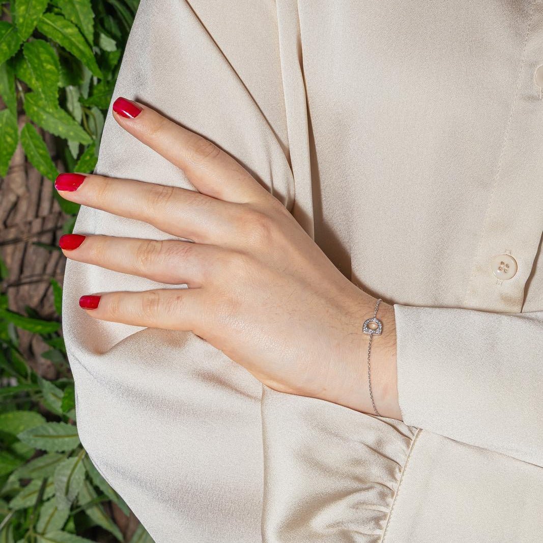 Bracelet Maille FRED "Success" en or blanc et diamants - Castafiore