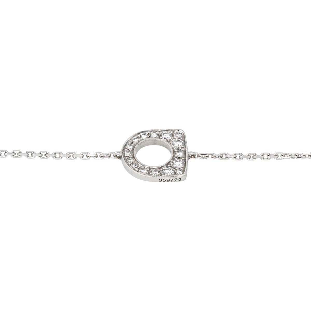 Bracelet Maille FRED "Success" en or blanc et diamants - Castafiore