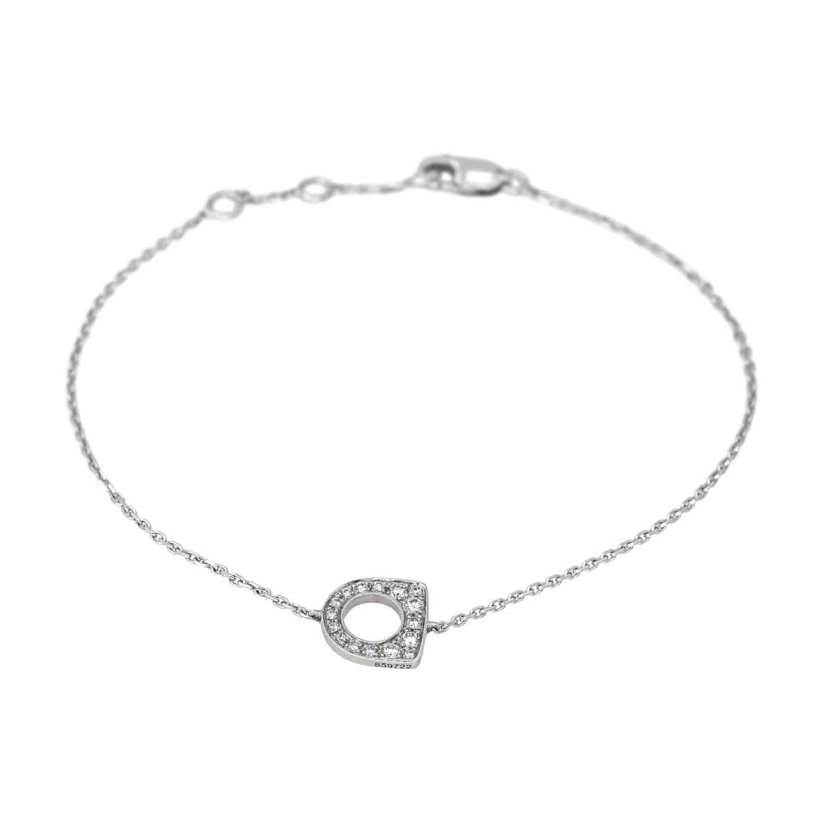Bracelet Maille FRED "Success" en or blanc et diamants - Castafiore