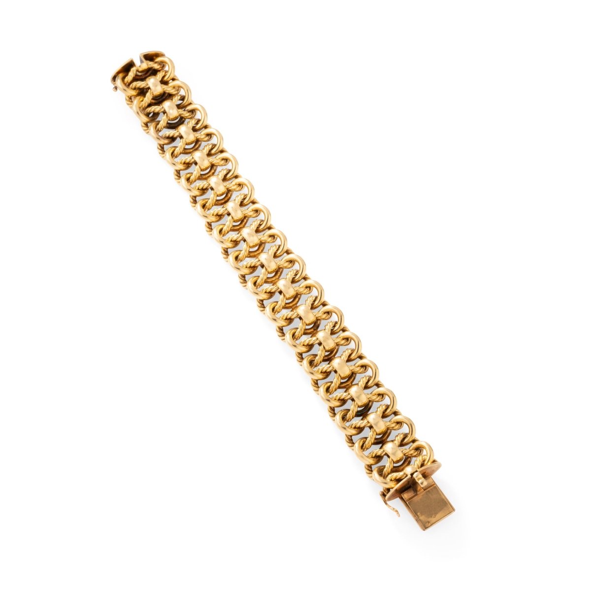 Bracelet Maille GEORGES LENFANT en or jaune - Castafiore