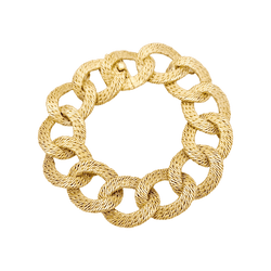 Bracelet Maille GEORGES L'ENFANT en or jaune - Castafiore