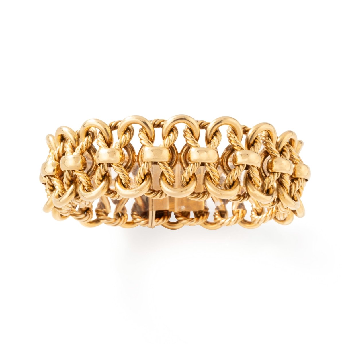 Bracelet Maille GEORGES LENFANT en or jaune - Castafiore