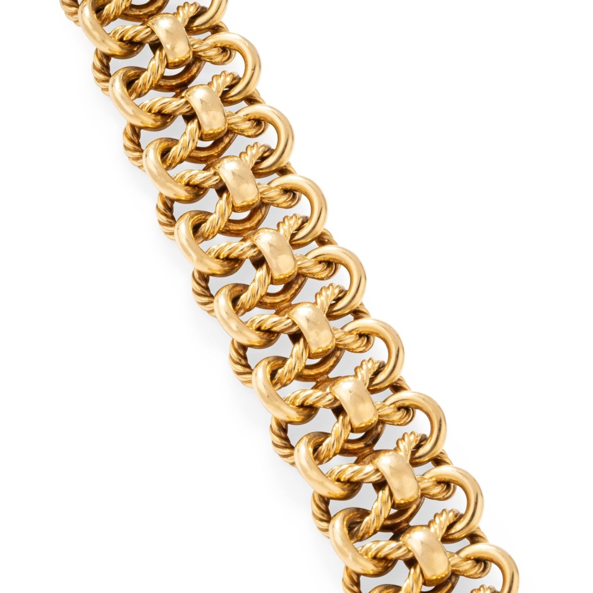 Bracelet Maille GEORGES LENFANT en or jaune - Castafiore
