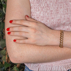Bracelet Maille gourmette double Or rose - Castafiore