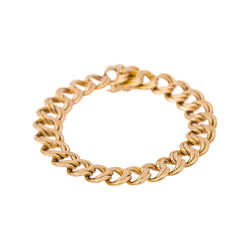 Bracelet Maille gourmette double Or rose - Castafiore