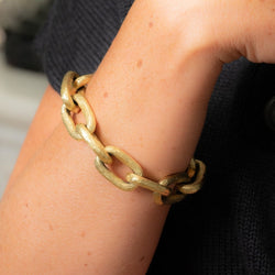 Bracelet Maille gourmette en or jaune - Castafiore
