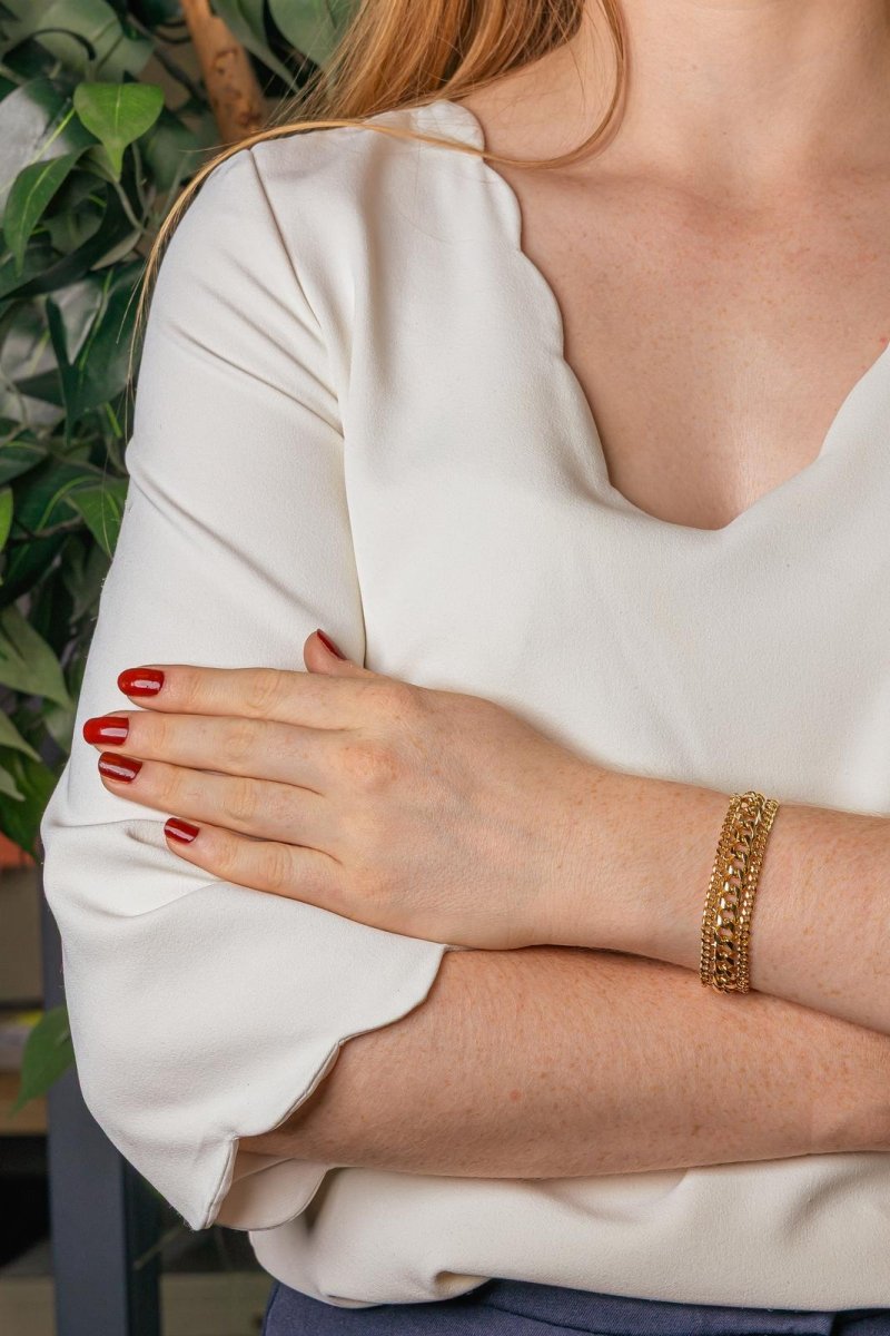 Bracelet Maille gourmette Or jaune - Castafiore