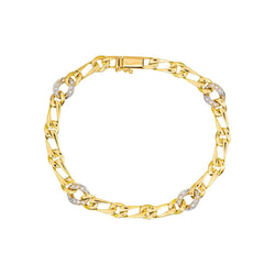 Bracelet Maille gourmette Or jaune Diamant - Castafiore
