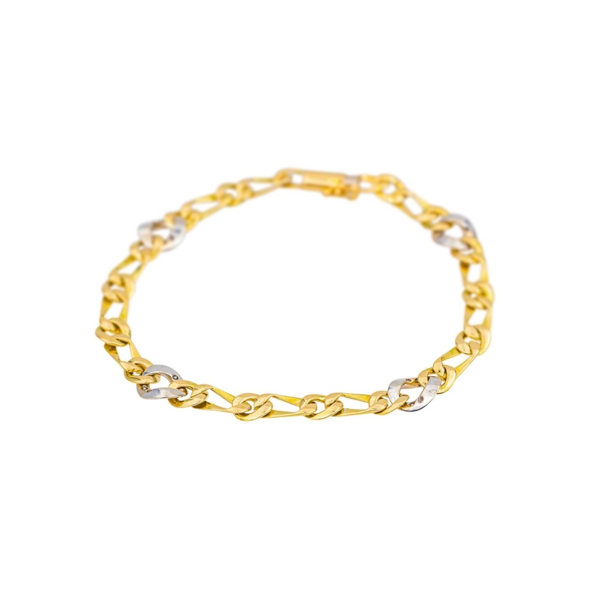 Bracelet Maille gourmette Or jaune Diamant - Castafiore