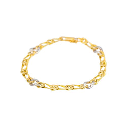 Bracelet Maille gourmette Or jaune Diamant - Castafiore