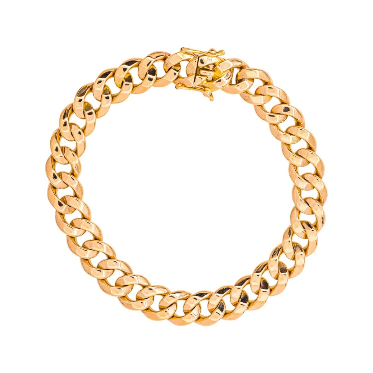 Bracelet Maille Gourmette Or rose - Castafiore