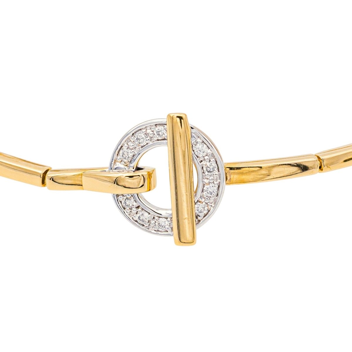 Bracelet Maille GUY LAROCHE en or jaune et diamant - Castafiore