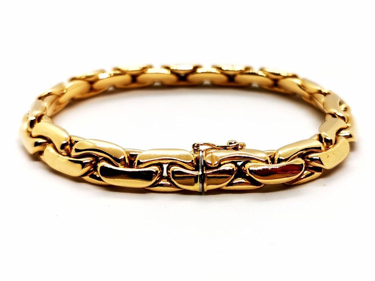Bracelet Maille haricot Or jaune - Castafiore