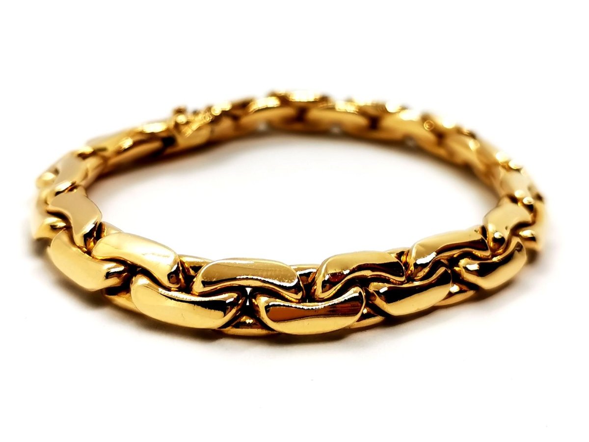 Bracelet Maille haricot Or jaune - Castafiore