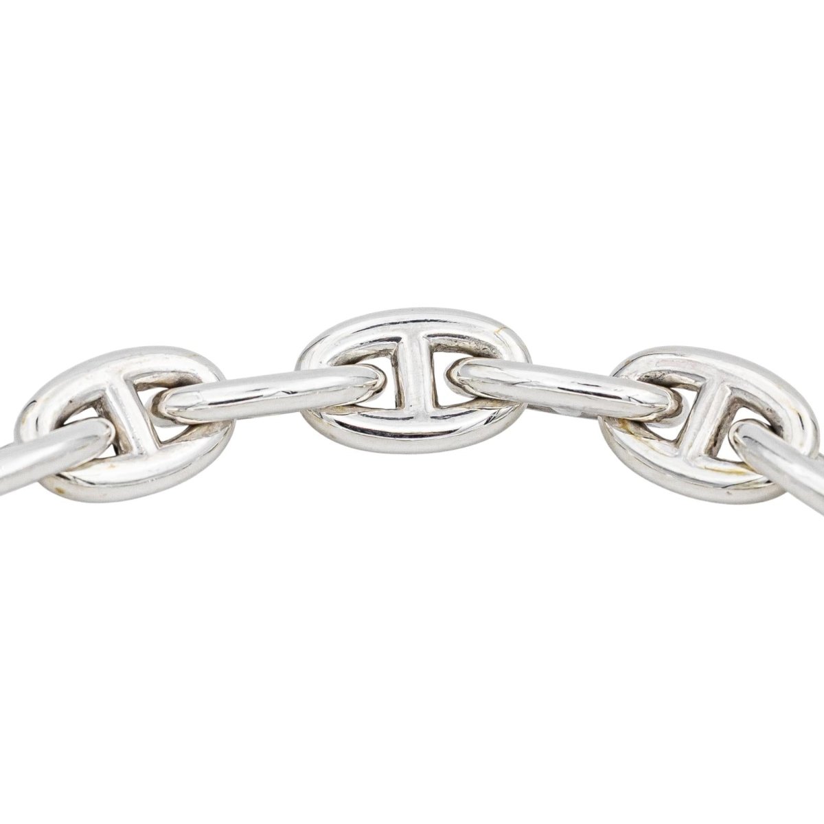 Bracelet Maille HERMÈS "Chaîne d'Ancre" en argent - Castafiore