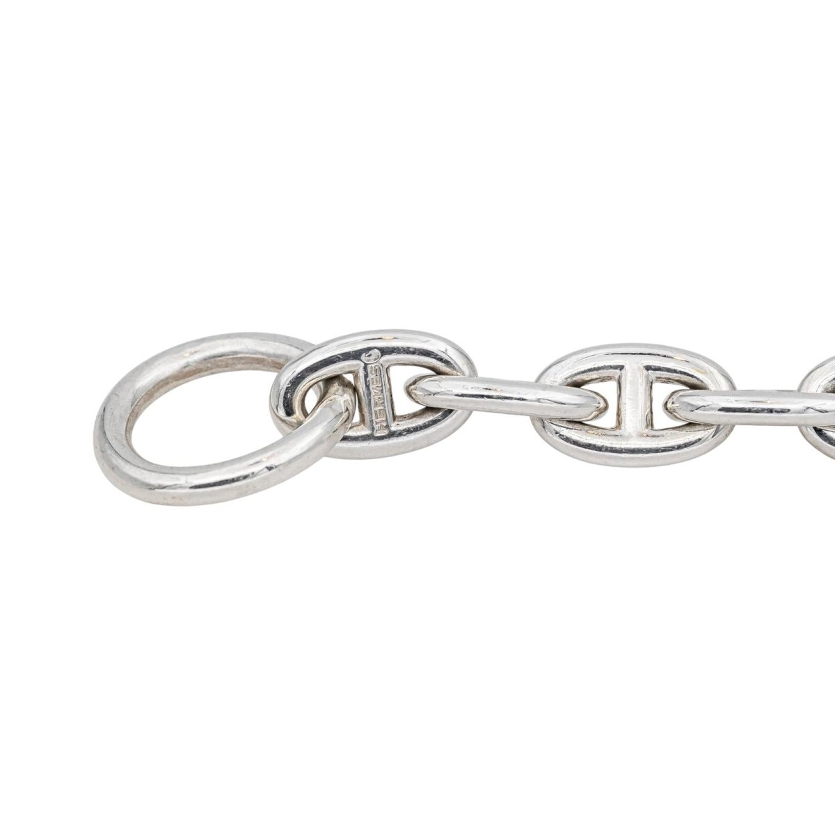 Bracelet Maille HERMÈS "Chaîne d'Ancre" en argent - Castafiore