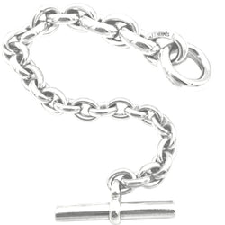 Bracelet Maille HERMÈS "Crescendo" en argent - Castafiore
