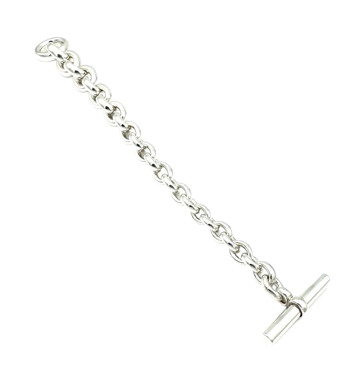 Bracelet Maille HERMÈS "Crescendo" en argent - Castafiore