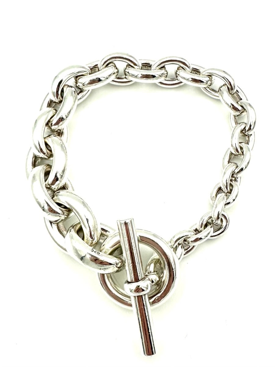 Bracelet Maille HERMÈS Crescendo en argent