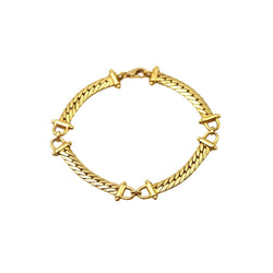 Bracelet Maille HERMÈS "Mors de Cheval" en or jaune - Castafiore