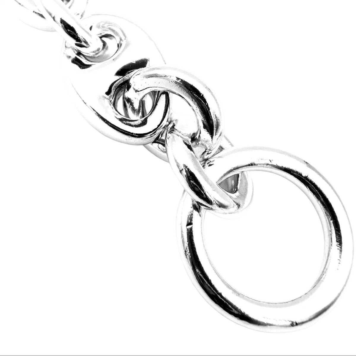 Bracelet Maille HERMÈS "Neptune" GM en argent - Castafiore