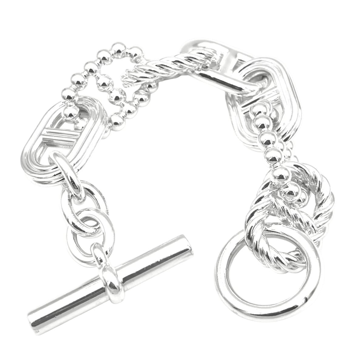 Bracelet Maille HERMÈS "Parade" en argent - Castafiore