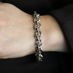Bracelet Maille HERMÈS "Voltige" en argent - Castafiore
