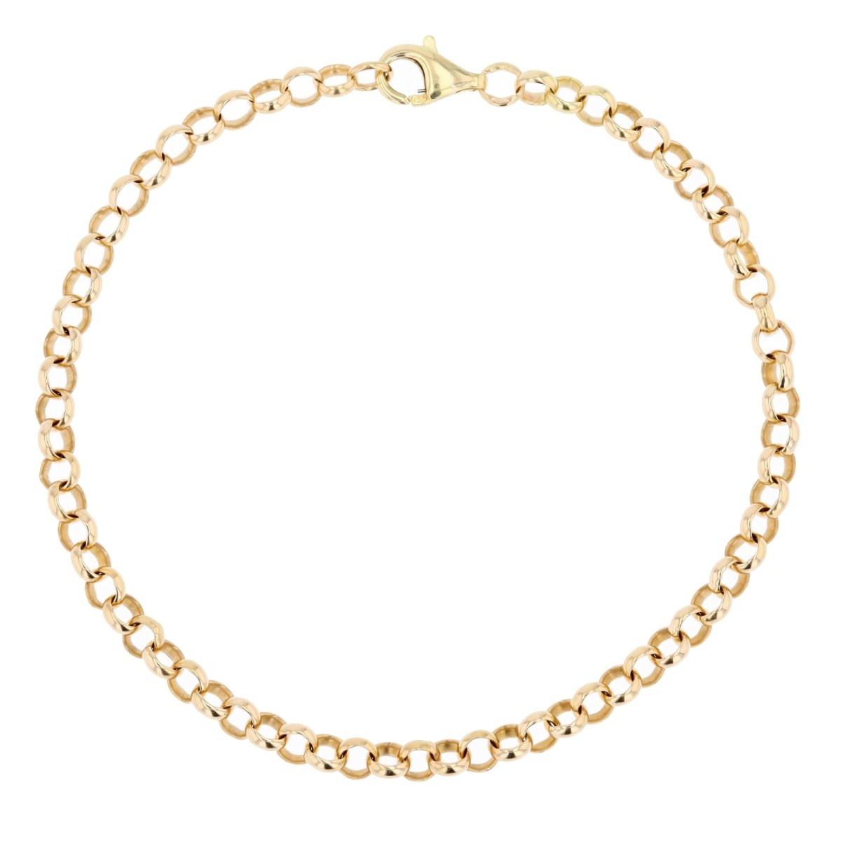 Bracelet maille jaseron en or jaune - Castafiore