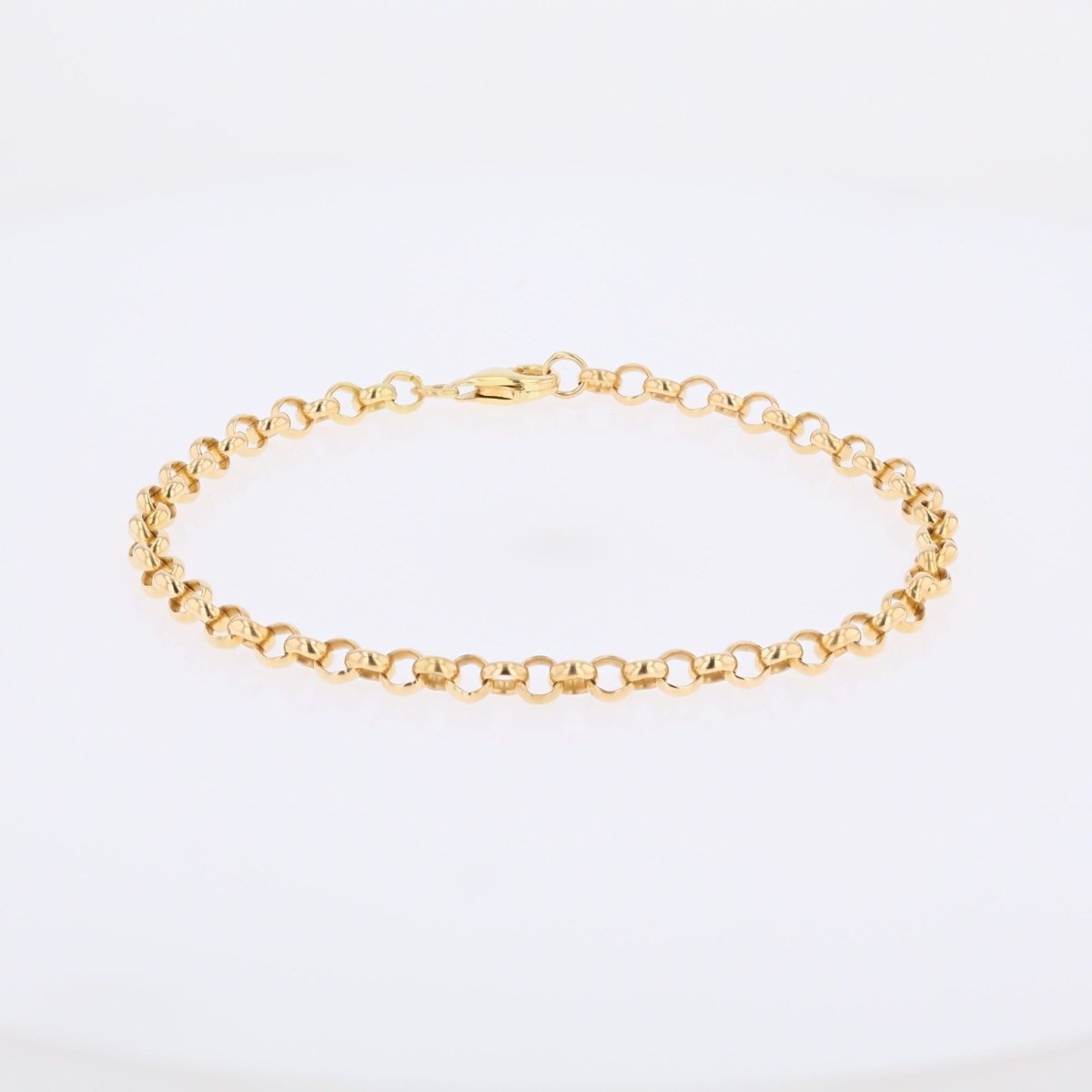 Bracelet maille jaseron en or jaune - Castafiore