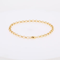 Bracelet maille jaseron en or jaune - Castafiore