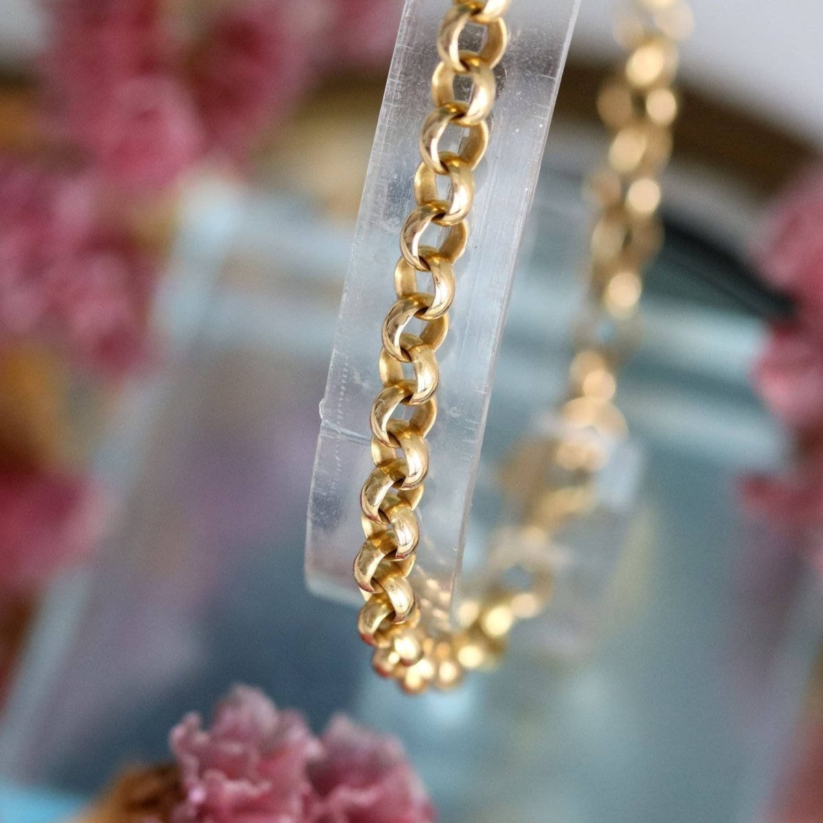 Bracelet maille jaseron en or jaune - Castafiore
