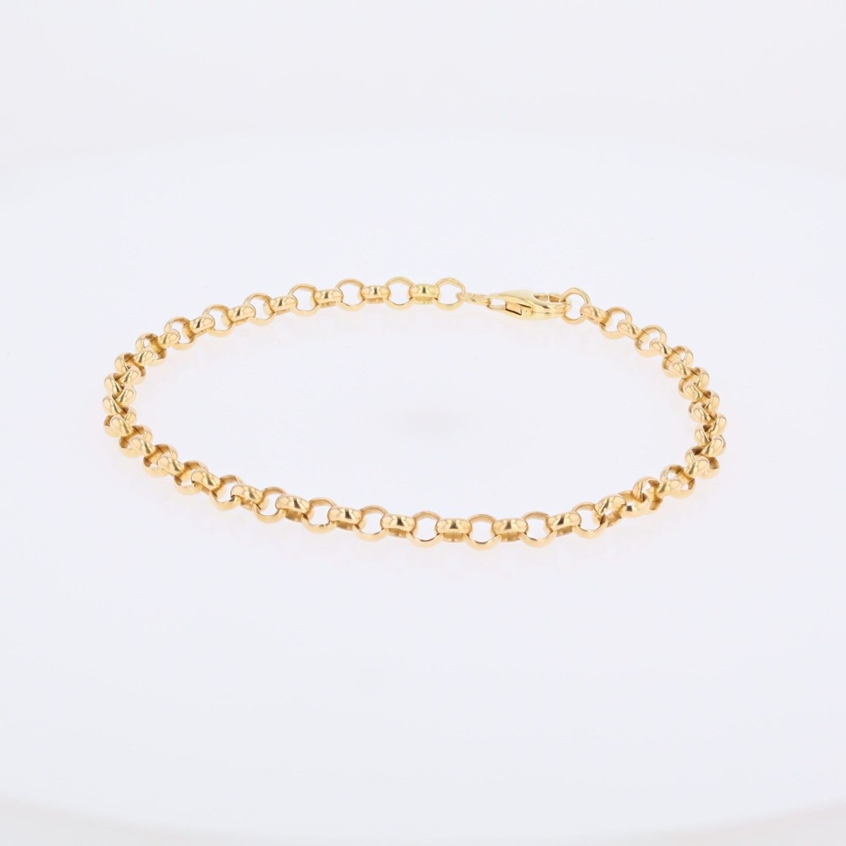 Bracelet maille jaseron en or jaune - Castafiore