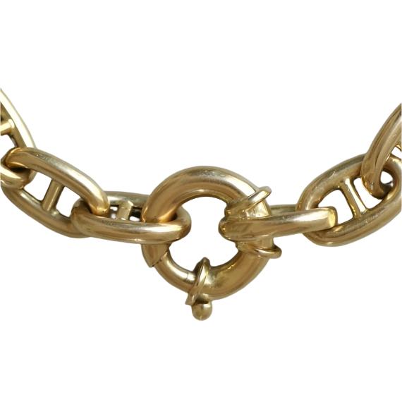 Bracelet maille marine en or jaune - Castafiore