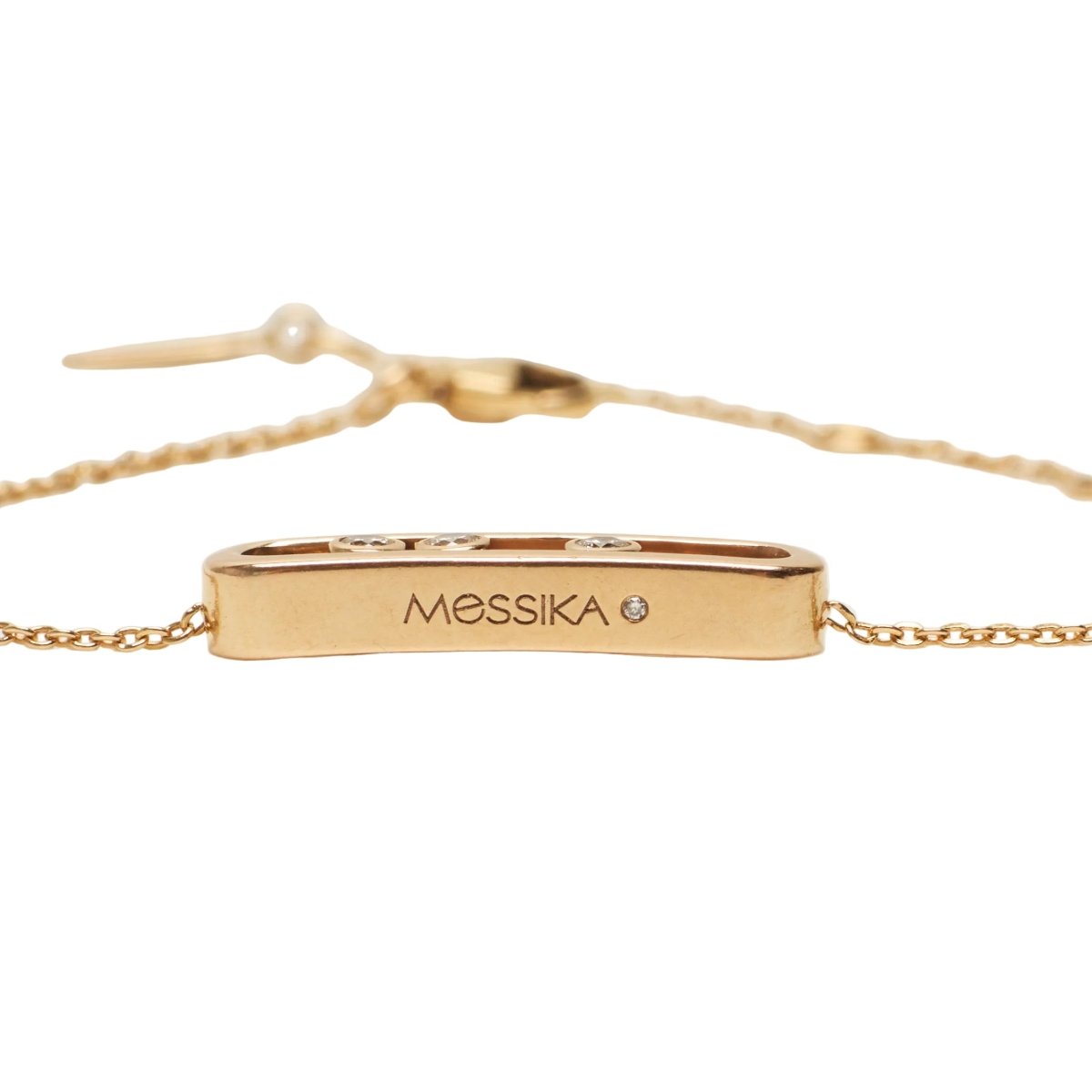 Bracelet Maille MESSIKA "Baby Move" en or rose et diamants - Castafiore