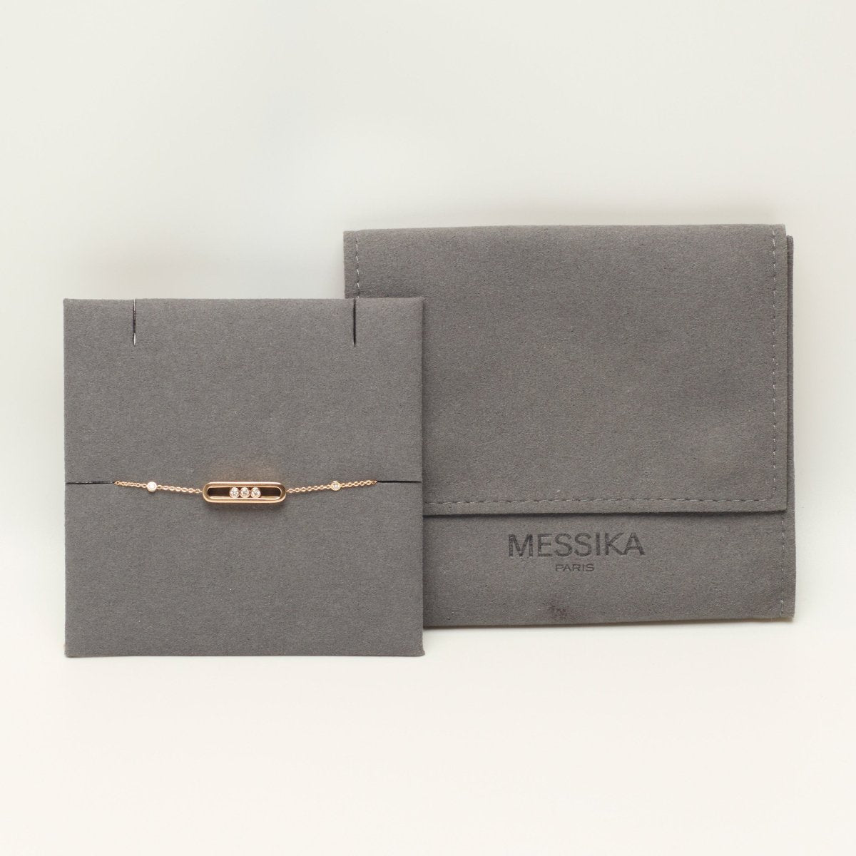 Bracelet Maille MESSIKA "Baby Move" en or rose et diamants - Castafiore