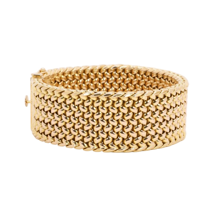 Bracelet Maille Milanaise en or jaune - Castafiore