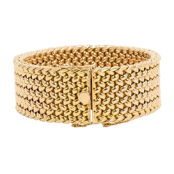 Bracelet Maille Milanaise en or jaune - Castafiore