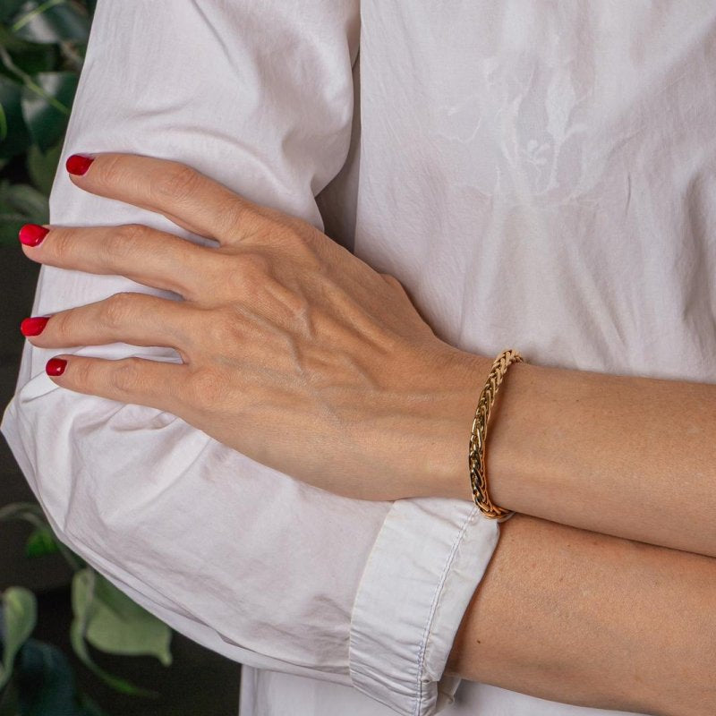 Bracelet Maille palmier Or jaune - Castafiore