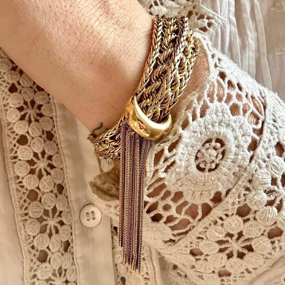 Bracelet Maille PIERRE STERLÉ - Castafiore