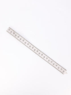 Bracelet maille polonaise or blanc - Castafiore