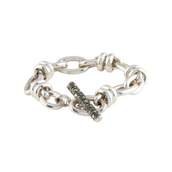 Bracelet Maille POMELLATO "67" en argent et marcassites - Castafiore