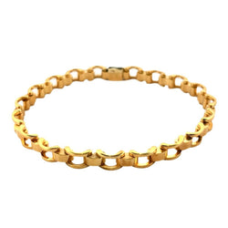 Bracelet Maille Tank en or jaune - Castafiore