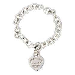 Bracelet Maille TIFFANY & CO "Please Return" en argent - Castafiore
