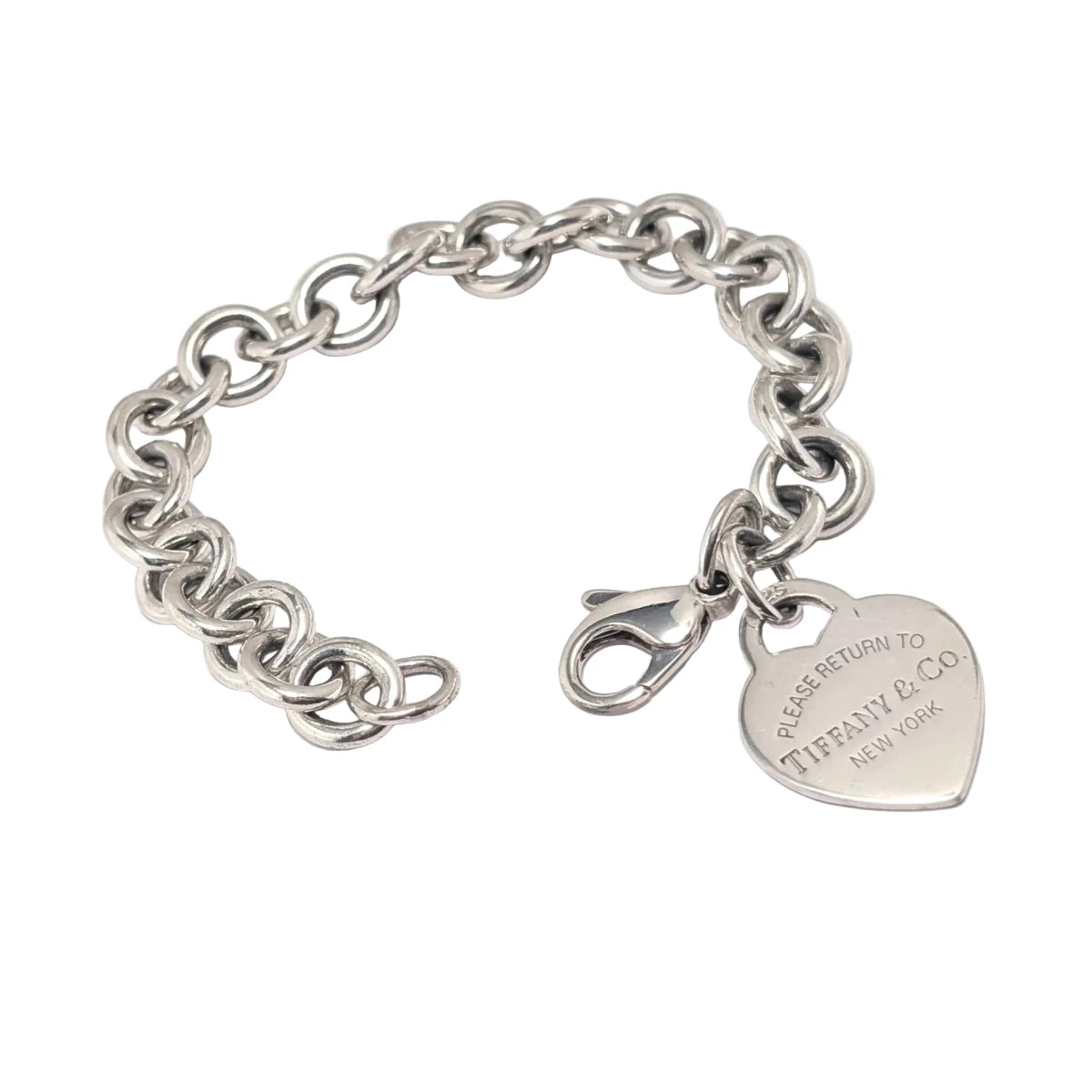 Bracelet Maille TIFFANY & CO. "Please Return to Tiffany & CO. New York" en argent - Castafiore